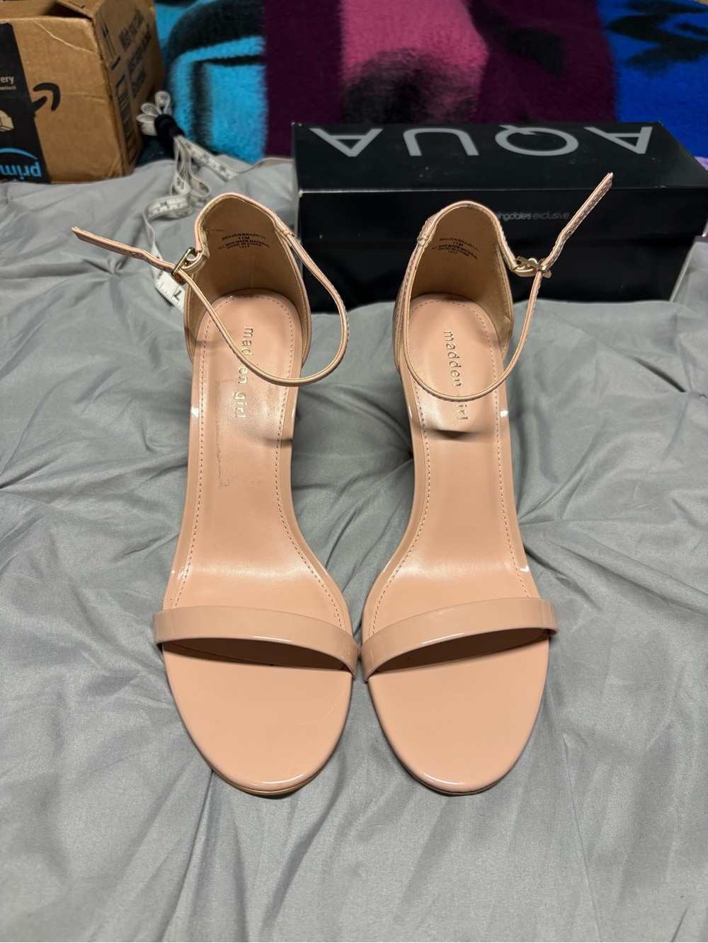 Steve Madden Blush Nude Ankle-Strap Heels